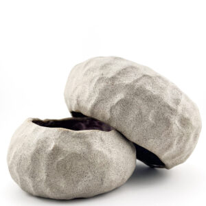 Ręcznie robiona misa ceramiczna organiczny kształt (2szt.)