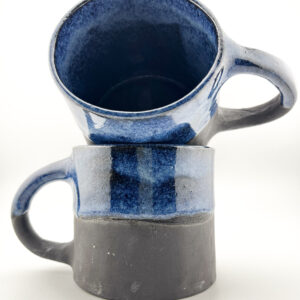 Ręcznie robiony kubek ceramiczny - 350ml granat